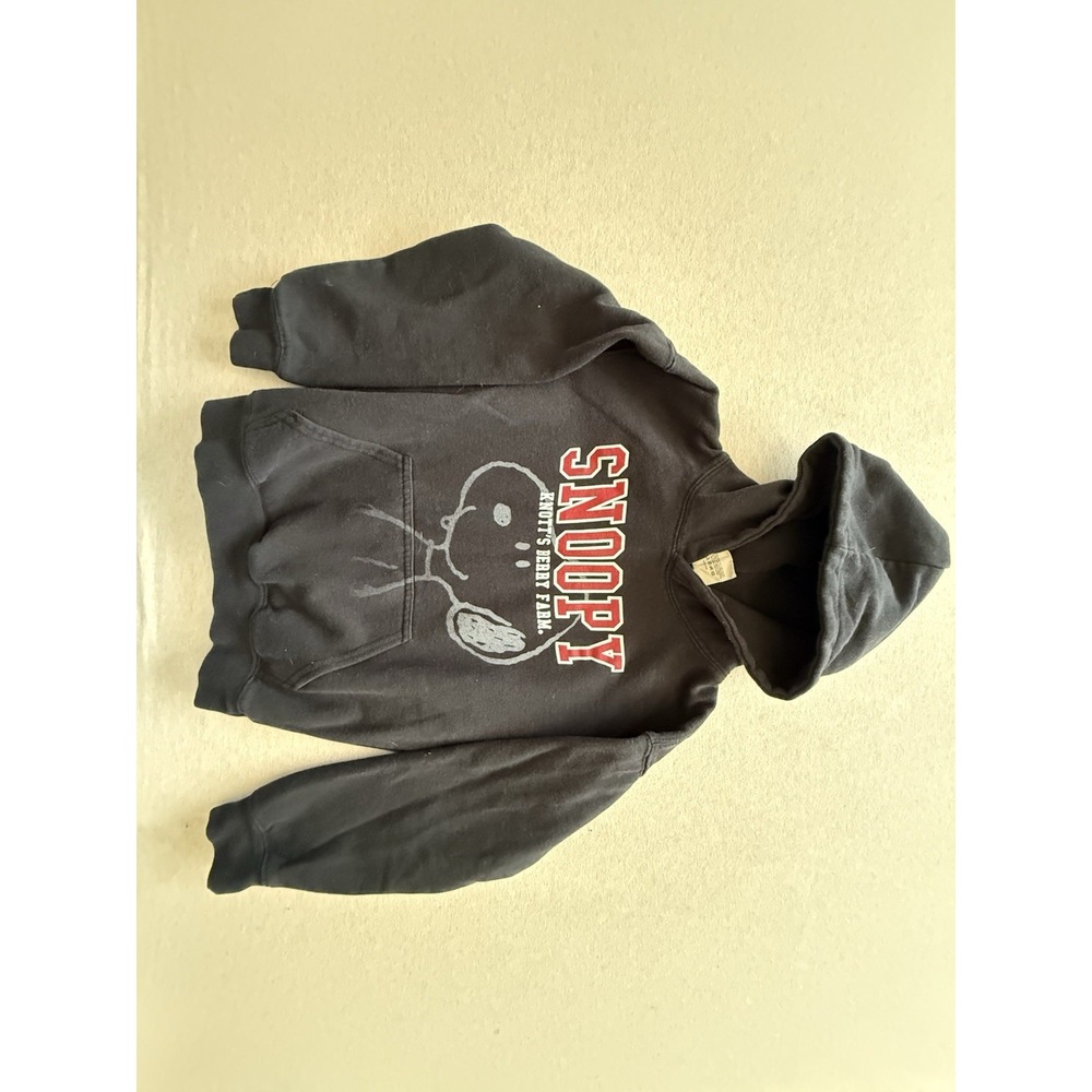 Snoopy Kids Size 6 Black Hoodie